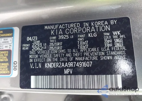 2024 Kia Seltos Ex from USA, damaged, VIN KNDER2AA9R7491607